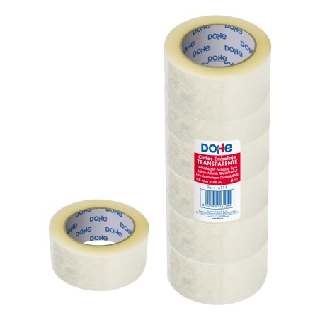 ✅ Dohe Lot de 6 joints en polypropylène - Mesure 48 mm x 66 m - Transparent couleur Transparent en stock