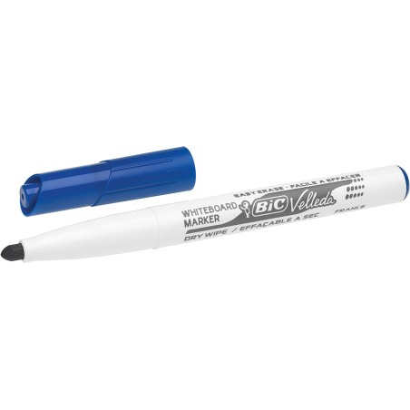 ✅ LOT de 12 Marqueur Tableau Blanc Bic Velleda couleur bleu en stock