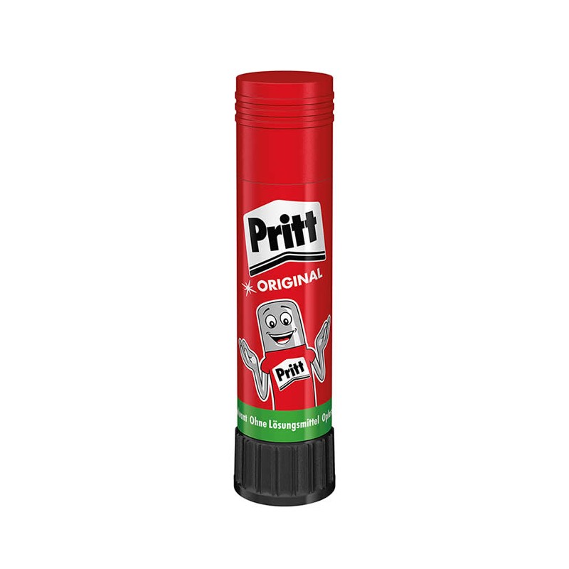 LOT de 15 Petit bâton de colle Pritt 11grs - Sans solvant - 97% d'ingrédients naturels - Lavable à 20ºC - Sans danger pour les