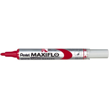 ✅ Pentel LOT de 12 Marqueur Tableau Blanc couleur rouge en stock