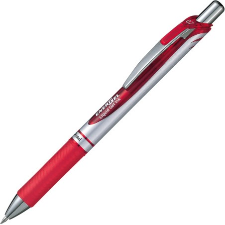 Stylo gel rouge Pentel Energel