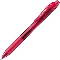stylo gel rouge Pentel clip