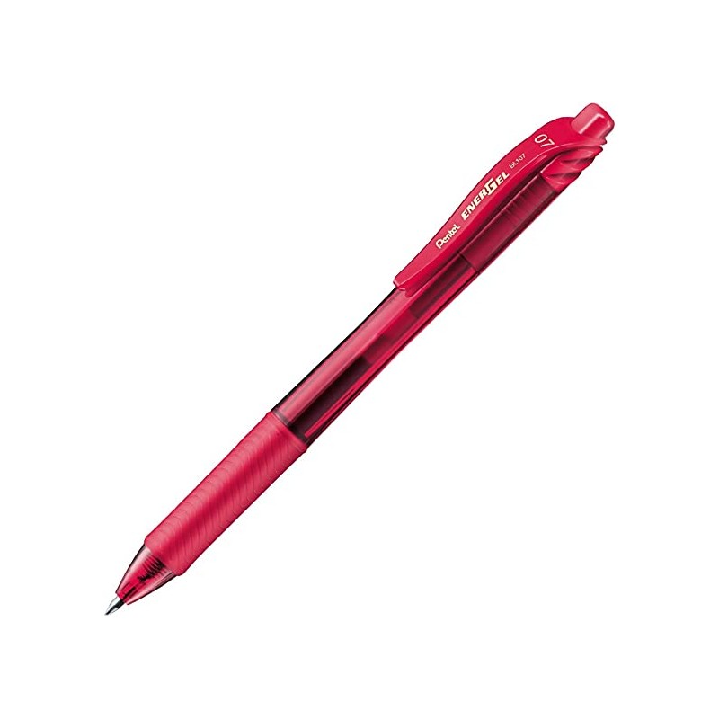 Stylo bille rouge Pentel Energel X lot de 12