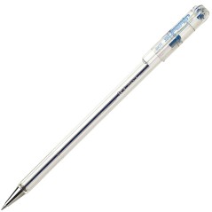 stylo bille transparent bleu Pentel