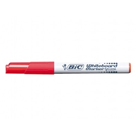 ✅ LOT de 12 Marqueur Tableau Blanc Bic Velleda couleur rouge en stock
