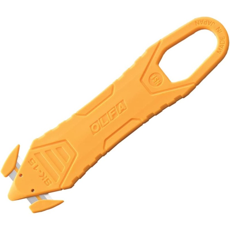 Olfa Pack de 10 Petits Cutters Jetables à Lames Cachées - Acier Inoxydable - Certification NSF - Sécurité Maximale