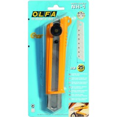 ✅ Olfa NH-1 Cuter avec cliquet - Poignée en caoutchouc - Canal en acier inoxydable couleur jaune en stock