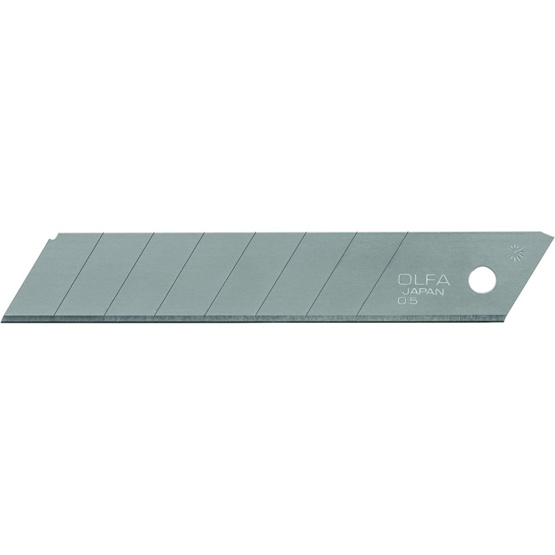 Olfa Pack de 10 Lames de Rechange pour Cutters Olfa - 8 Segments - Largeur 18mm