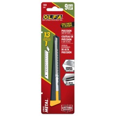 ✅ Couteau de précision Olfa 180 en métal - Manche en acier - Design raffiné couleur Noir en stock