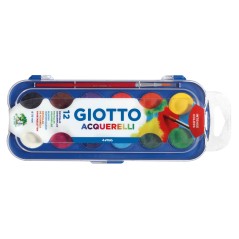 ✅ Set 12 Aquarelles Giotto 30mm + Pinceau couleur Surtido en stock