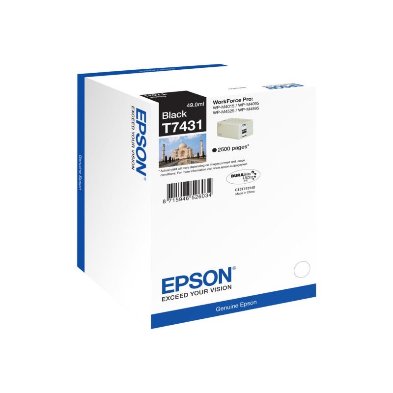 Epson Cartouche encre noire T7431 - C13T74314010 Epson Cartouche encre noire T7431 - C13T74314010