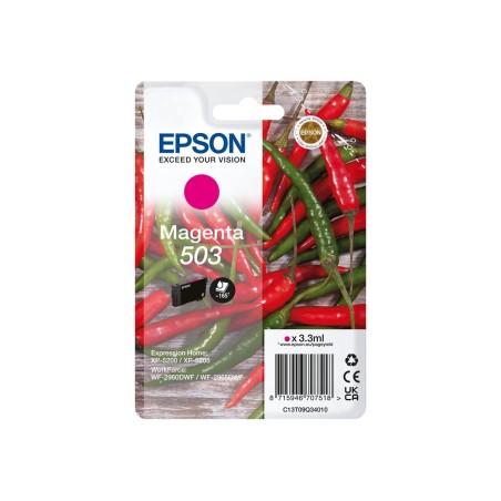 ✅ Cartouche d'encre originale Epson 503 Magenta - C13T09Q34010 couleur magenta en stock