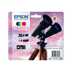 ✅ Epson 502XL/502 Lot de 4 cartouches d'encre d'origine - C13T02W94010 couleur pack en stock