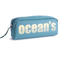 Trousse Oceans Wave California 1-Zip bleu poignée ergonomique pratique