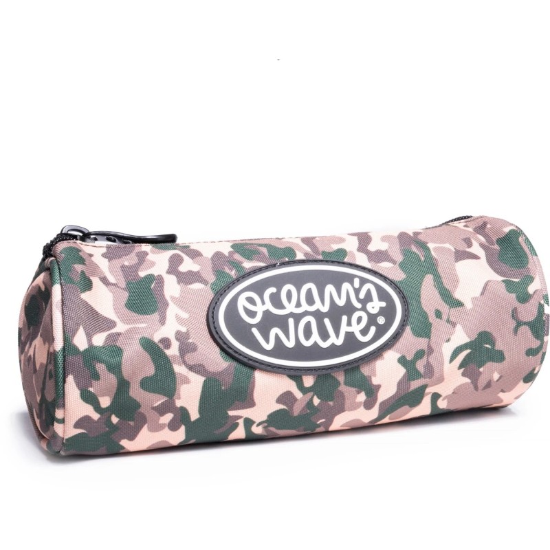 Trousse ronde Oceans Wave - Grande largeur - Motif camouflage terre