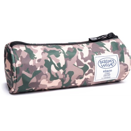 Trousse ronde Oceans Wave - Grande largeur - Motif camouflage terre