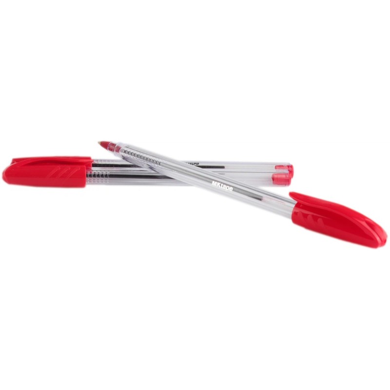 Stylos à bille triangulaires rouges lot de 36 Stylos à bille triangulaires rouges lot de 36