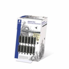 ✅ Pigment Liner 308 Présentoir 60 Feutres couleur Noir en stock