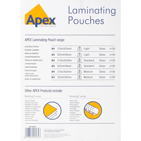 Fellowes Pochettes A4 100pcs 75 microns