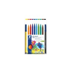 ✅ Staedtler Lot de 10 marqueurs permanents couleur en stock