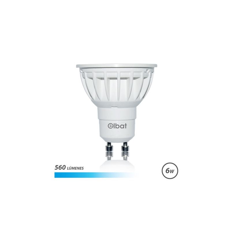 Elbat Ampoule LED GU10 6W 560lm - 6500K Lumière Froide Elbat Ampoule LED GU10 6W 560lm - 6500K Lumière Froide