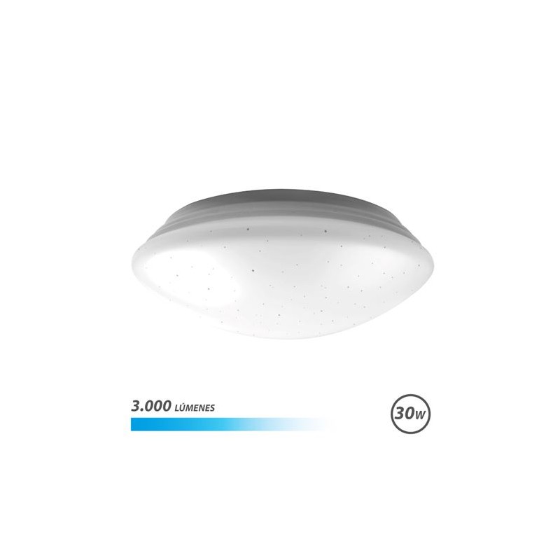 Elbat Saturn Series Plafonnier Rond LED 30W 3000lm - Lumière Froide 6500K - Diamètre 28cm
