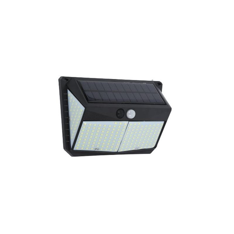Elbat Applique Solaire 3 Faces - 250LM - Lumière Froide 6500K - Détecteur de Mouvement - Batterie 1200mAh Elbat Applique Solaire 3 Faces - 250LM - Lumière Froide 6500K - Détecteur de Mouvement - Batterie 1200mAh