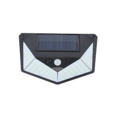 ✅ Elbat Applique Solaire 3 Faces - 250LM - Lumière Froide 6500K - Détecteur de Mouvement - Batterie 1200mAh co en stock