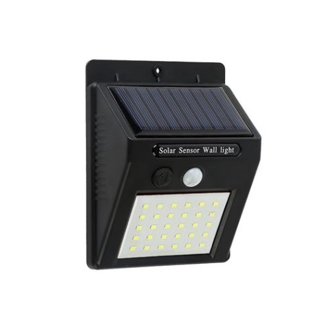 ✅ Applique Solaire Led Elbat - 30LM - Lumière Froide 6500K - Détecteur de Mouvement - Batterie 1200mAh couleur en stock