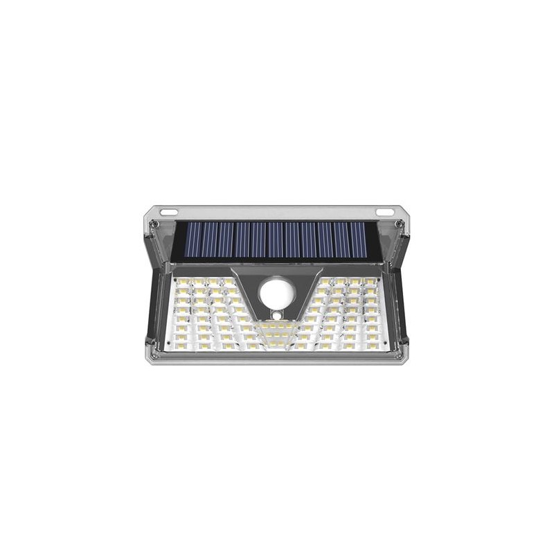 Applique Solaire Led Elbat - 260LM - Lumière Froide 6500K - Détecteur de Mouvement - Batterie 1200mAh
