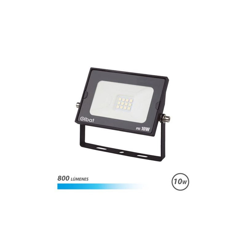 Elbat Spot LED Série Super Slim 10W 800lm - Lumière Froide 6500K - Convient pour l'Extérieur