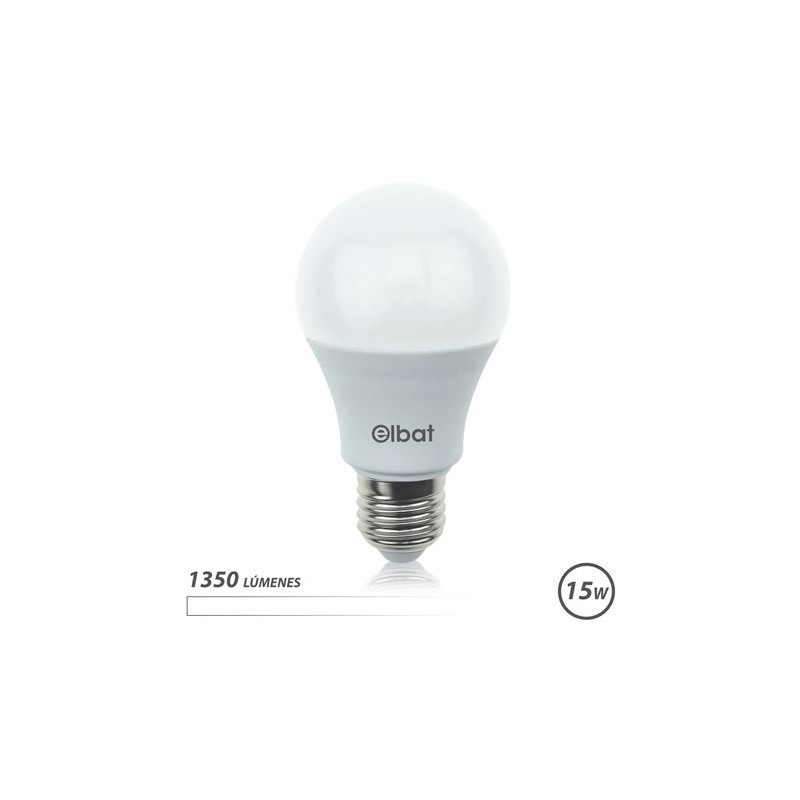 Elbat Ampoule LED A60 15W E27 1350lm - Lumière Blanche 4000K