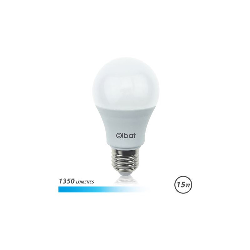 Elbat Ampoule LED A60 15W E27 1350lm - 6500K Lumière Froide