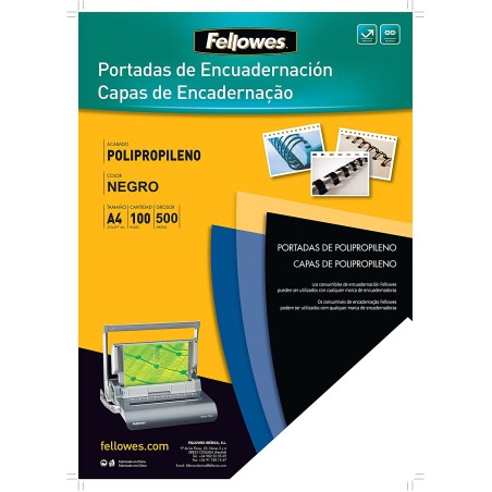 ✅ Fellowes Lot 100 Couvertures Polypropylène A4 couleur en stock