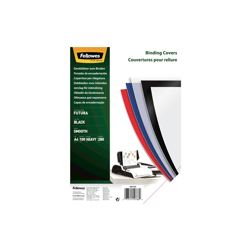 Fellowes Lot 100 Couvertures Polypropylène A4