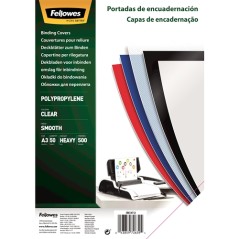 ✅ Fellowes Lot 50 Couvertures Polypropylène A3 couleur en stock