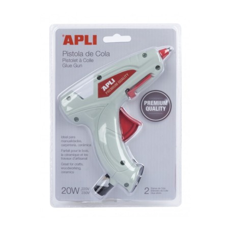 ✅ Apli Pistolet à Colle Thermofusible 20W + 2 Bâtons couleur en stock