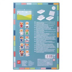 Apli Jeu Magnétique Carte du Monde, 40 Cartes