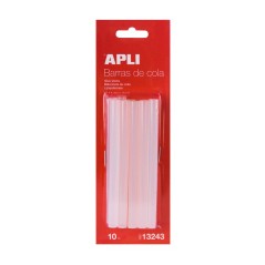 ✅ Apli Spare Bâtons de Colle Hot Melt - Ø 7,5 mm x 10 cm - 10 Bâtons couleur en stock