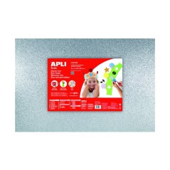 ✅ Apli Lot de 3 Caoutchouc Eva Paillettes Argent couleur en stock