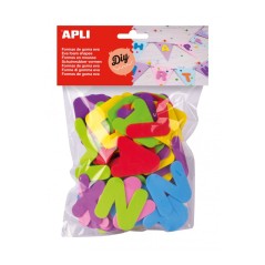 ✅ Apli Formes de Lettres Adhésives Eva, 104 Formes couleur en stock
