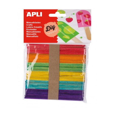 ✅ Apli Lot de 50 Bâtons de Polo Bois couleur en stock