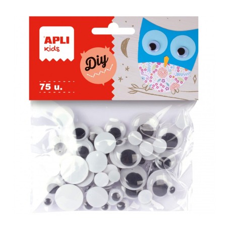 ✅ Apli Pack 75 Yeux Mobiles Ronds couleur en stock