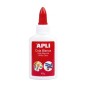 Apli White Colle Liquide 40g - Applicateur de Pointe - Sans Solvant et Non Toxique - Convient à un Usage Scolaire