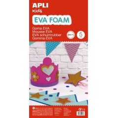 ✅ Apli Lot de 5 Mousse Eva 600x400mm couleur en stock