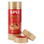 Apli Lot de 8 Rubans Adhésifs Transparents 19 mm x 33 m Apli Lot de 8 Rubans Adhésifs Transparents 19 mm x 33 m