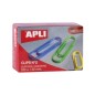 Apli Pack de 100 trombones nº2 32 mm - Couleurs Assorties