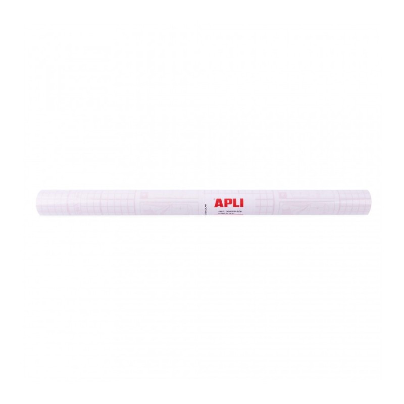 Rouleau Doublure Apli Book 80µ 3 x 0,5 m - Polypropylène - Adhésif Repositionnable - Haute Résistance