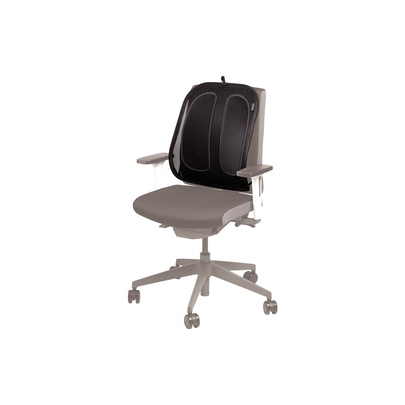 Fellowes Mesh Office Suites Coussin lombaire - Matériau en maille - Réglable à n'importe quelle chaise - Couleur noire Fellowes Mesh Office Suites Coussin lombaire - Matériau en maille - Réglable à n'importe quelle chaise - Couleur noire