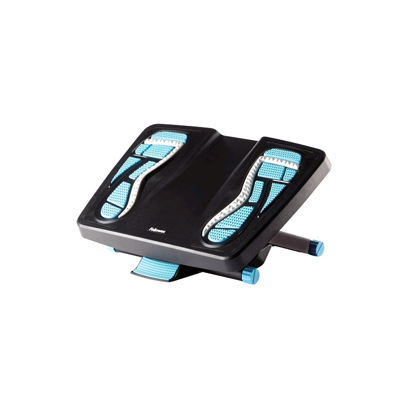 Repose-pieds Fellowes Energizer - 3 réglages de hauteur - Surface à effet de massage - Effet de bascule - Couleur Noir